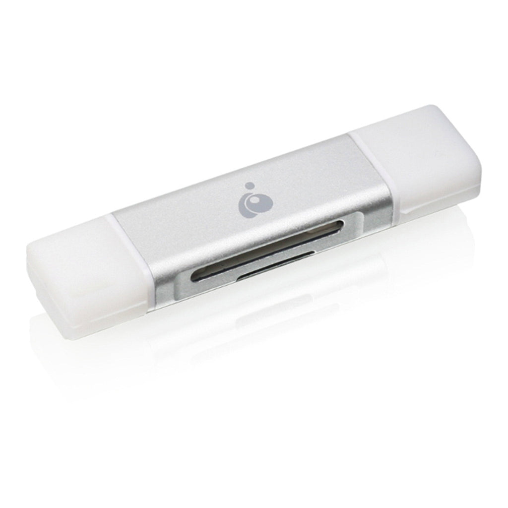 IOGEAR GFR3C12 USB-C Duo Mobile Device Card Reader/Writer