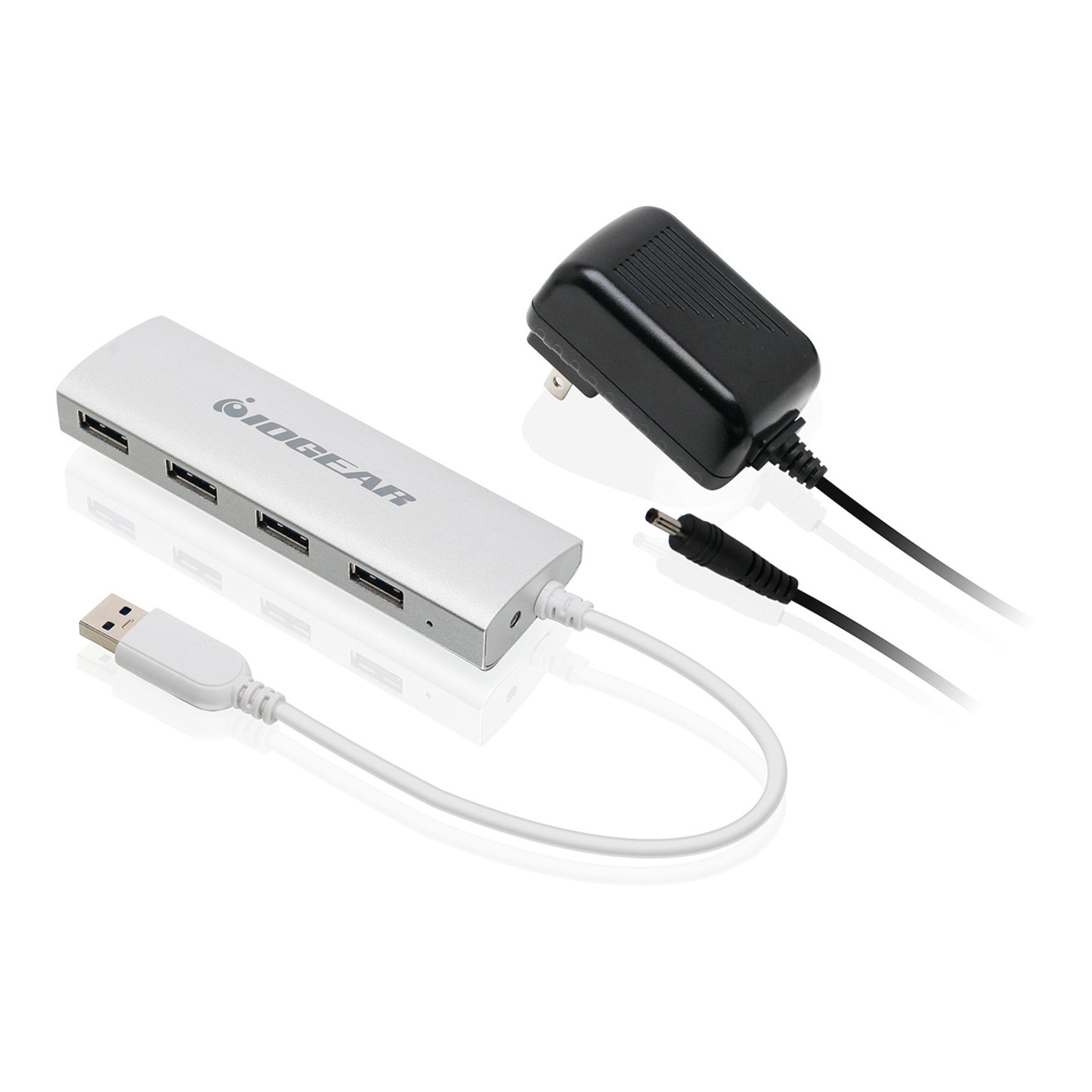 IOGEAR GUH304P 4-Port USB 3.0 Powered Aluminum Hub