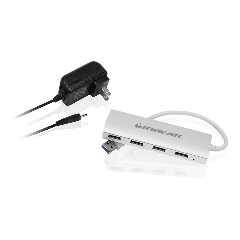 IOGEAR GUH304P 4-Port USB 3.0 Powered Aluminum Hub