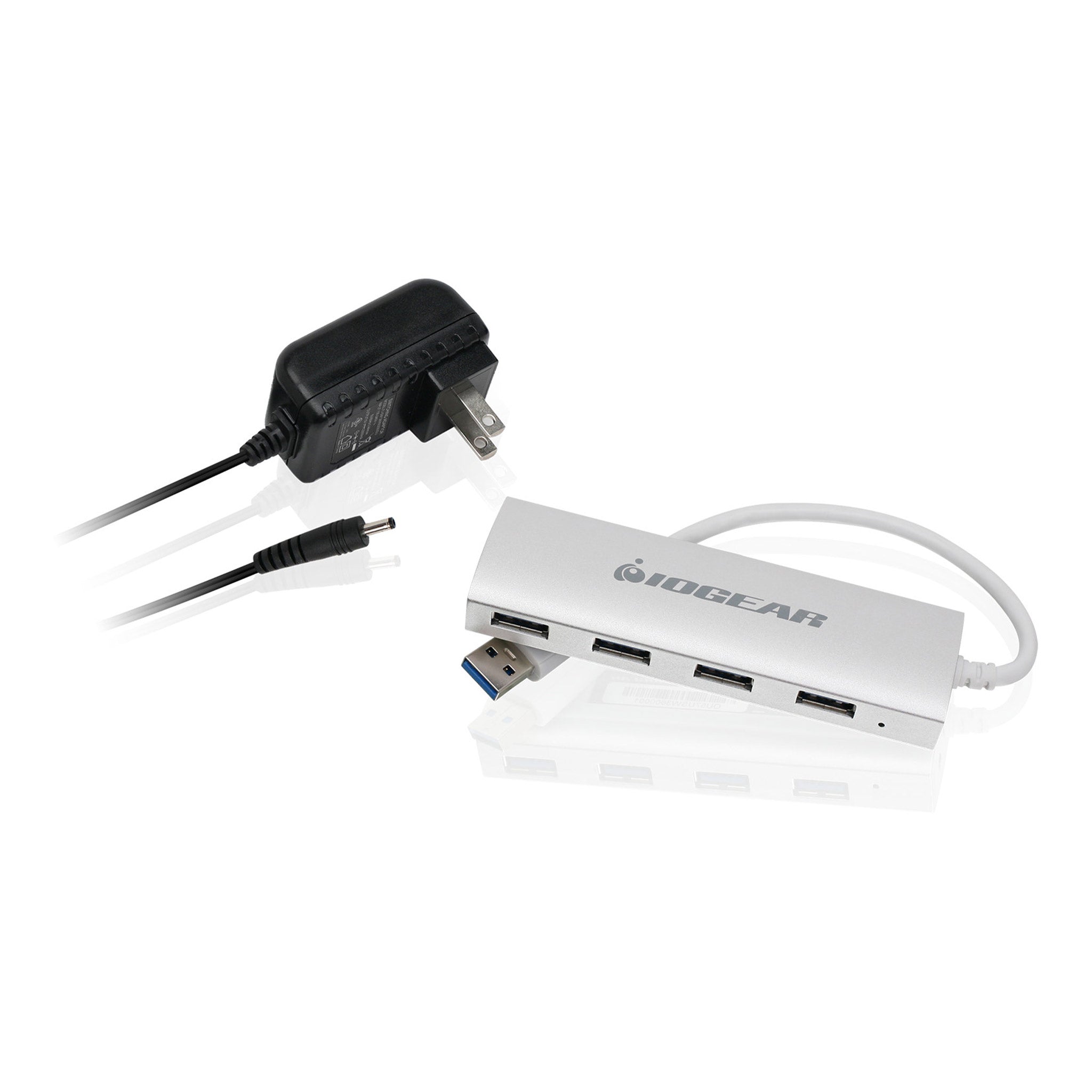 IOGEAR GUH304P 4-Port USB 3.0 Powered Aluminum Hub