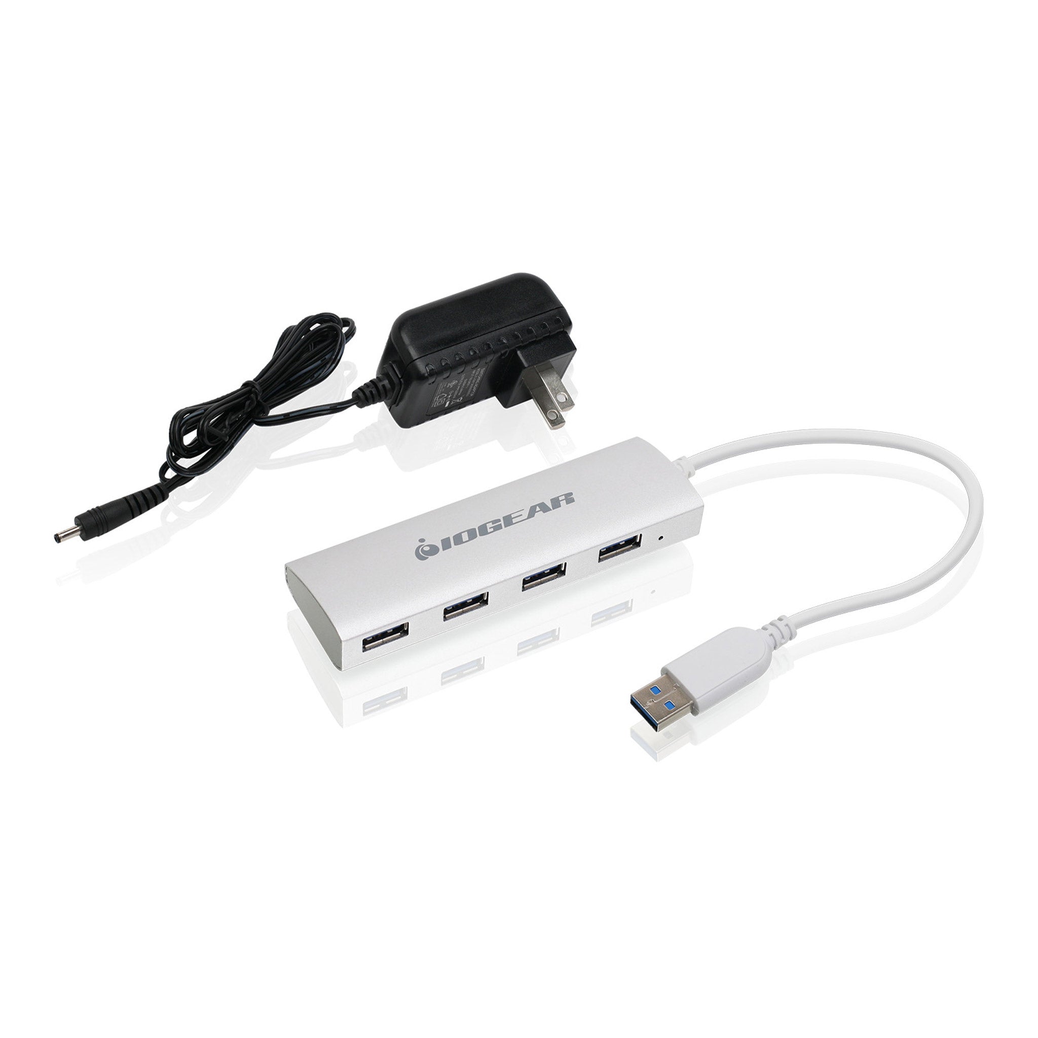 IOGEAR GUH304P 4-Port USB 3.0 Powered Aluminum Hub