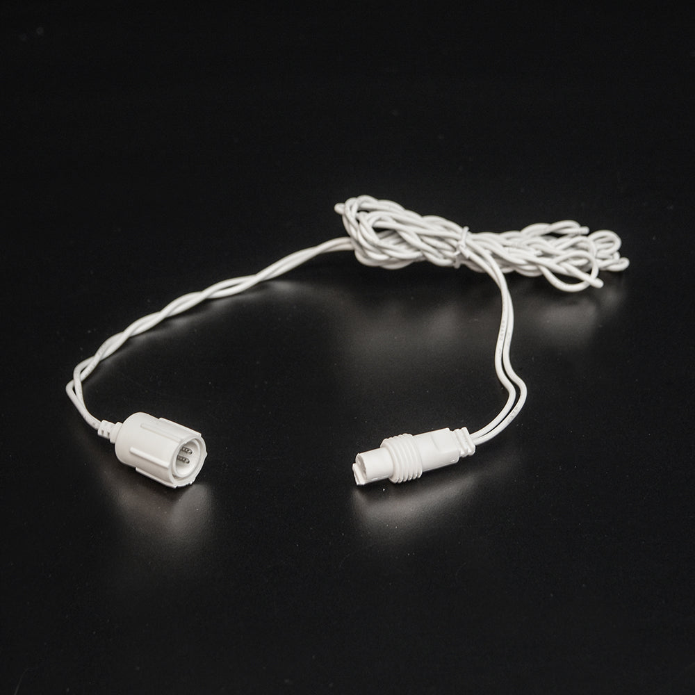 2 Pin White 6' Jumper Cord