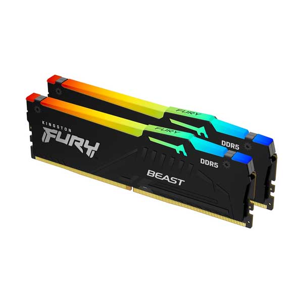 Kingston 32GB (2x16GB) FURY Beast DDR5 RGB Memory Kit (KF560C30BBEAK2-32)