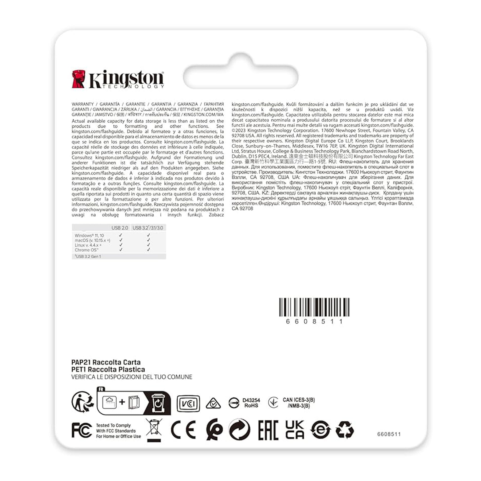 Kingston DTSE9G3/512GB DataTraveler SE9 G3 512GB USB 3.2 Type A Flash Drive