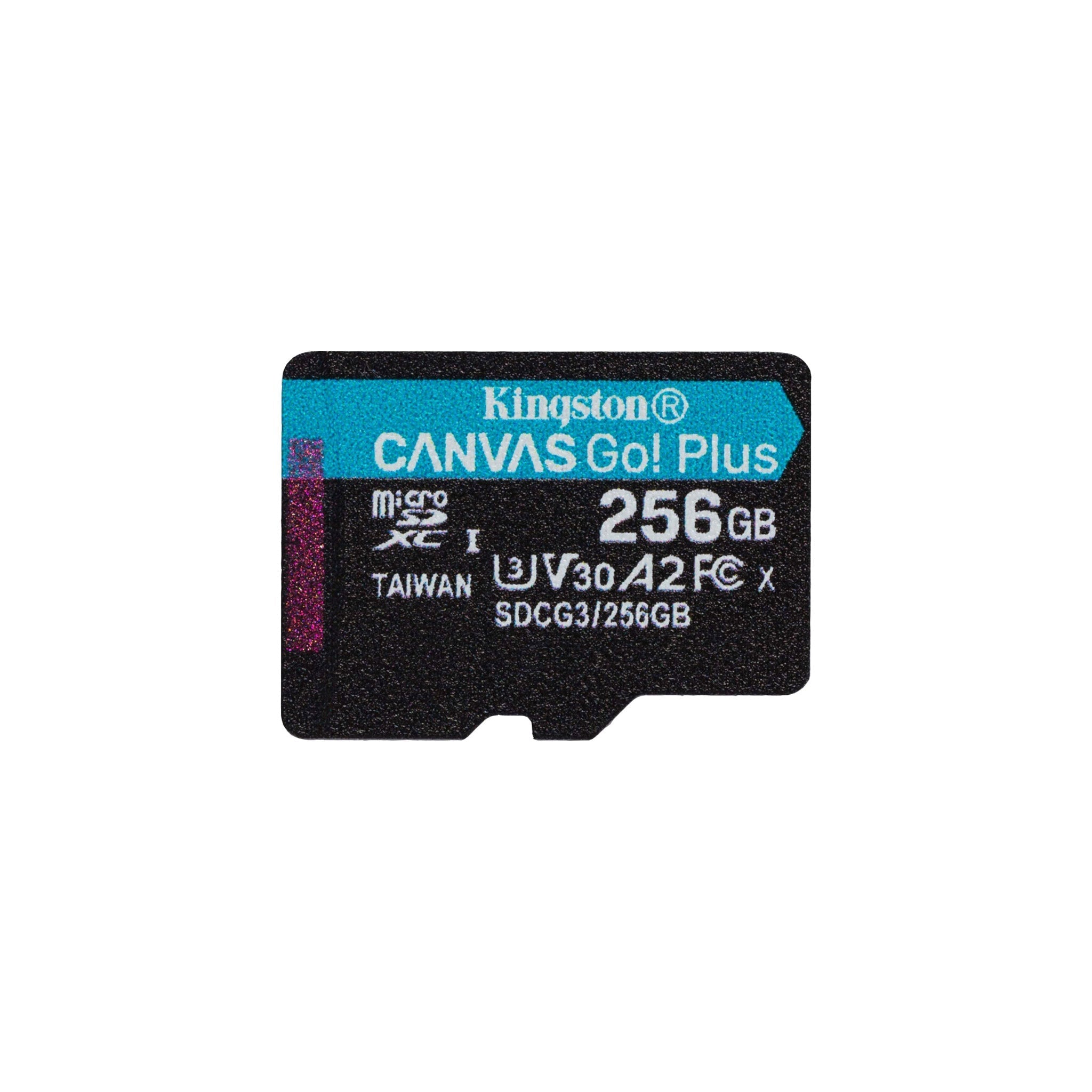 Kingston SDCG3/256GB 256GB Class 10/UHS-I (U3) Canvas Go Plus microSDXC Card with Adapter