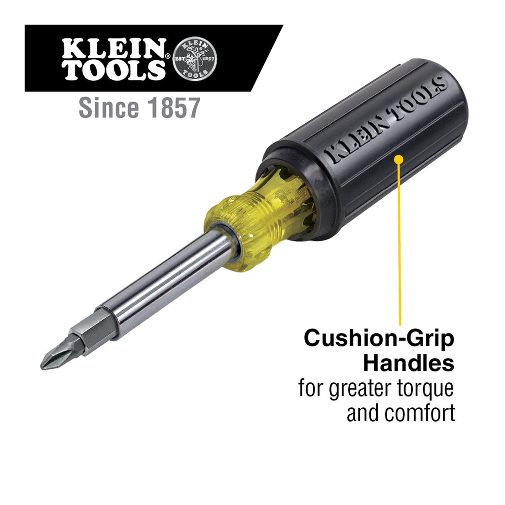 Klein Tools 32500 11-in-1 Multi-Bit Screwdriver / Nut Driver