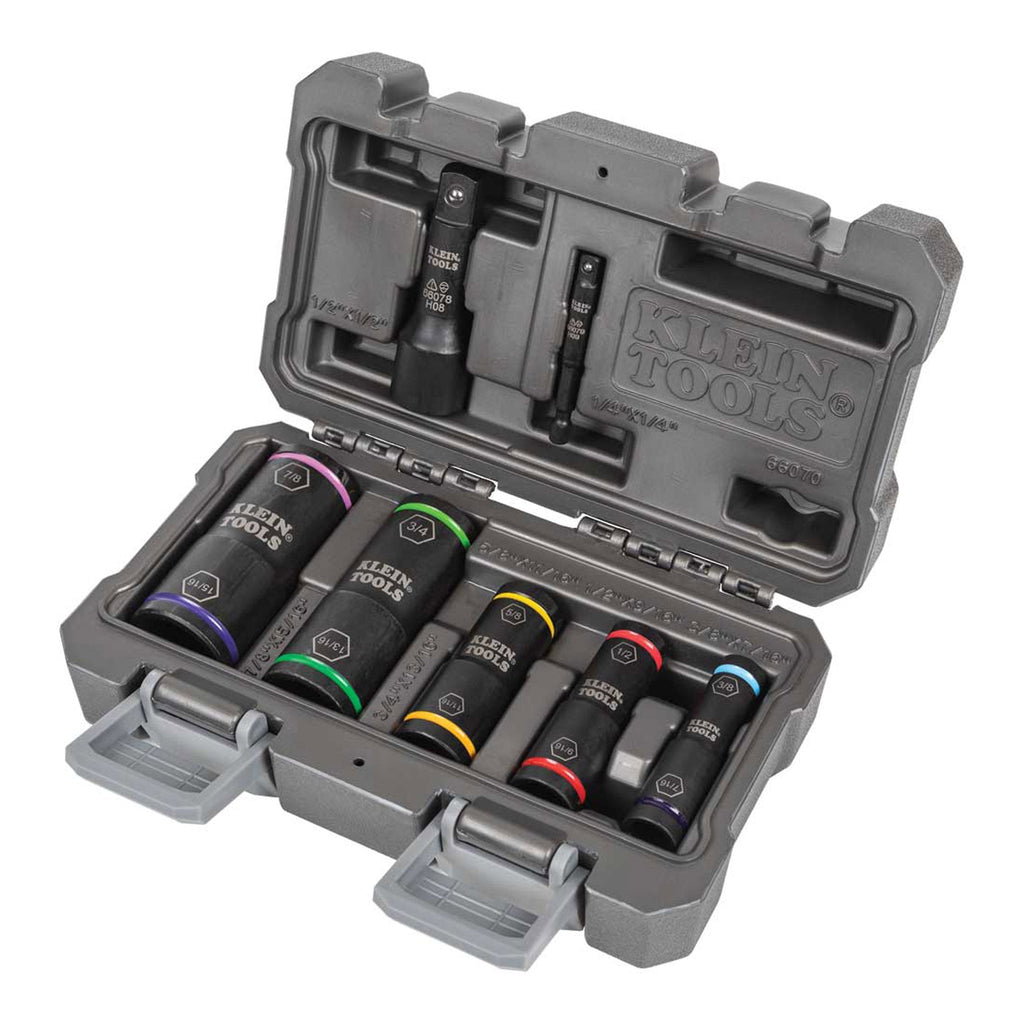 Klein Tools 66070 7-Piece Flip Impact Socket Set