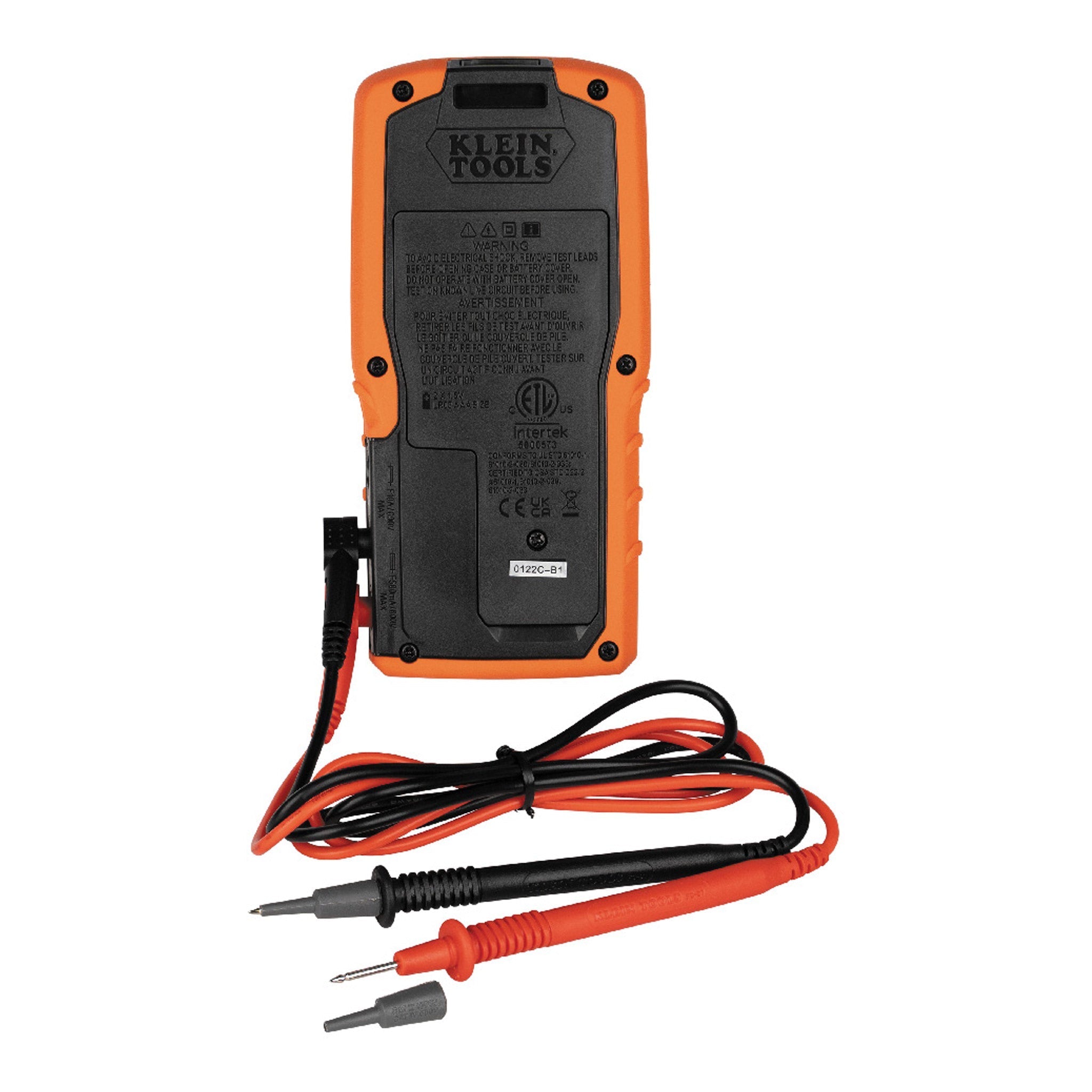 Klein Tools MM450 600V Temp TRMS Auto-Ranging Slim Digital Multimeter