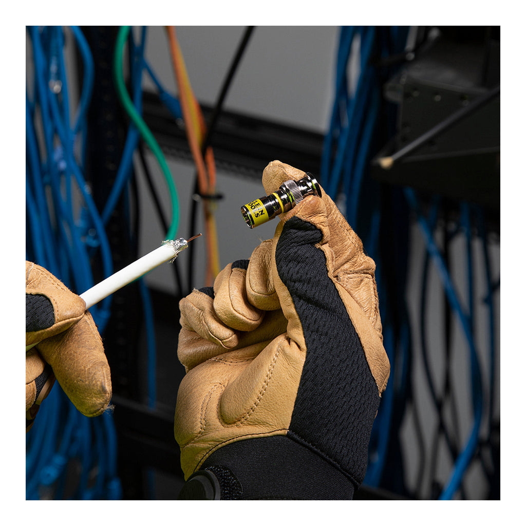 Klein Tools VDV813-607 Universal BNC Compression Connectors RG6-R6Q 10-Pack