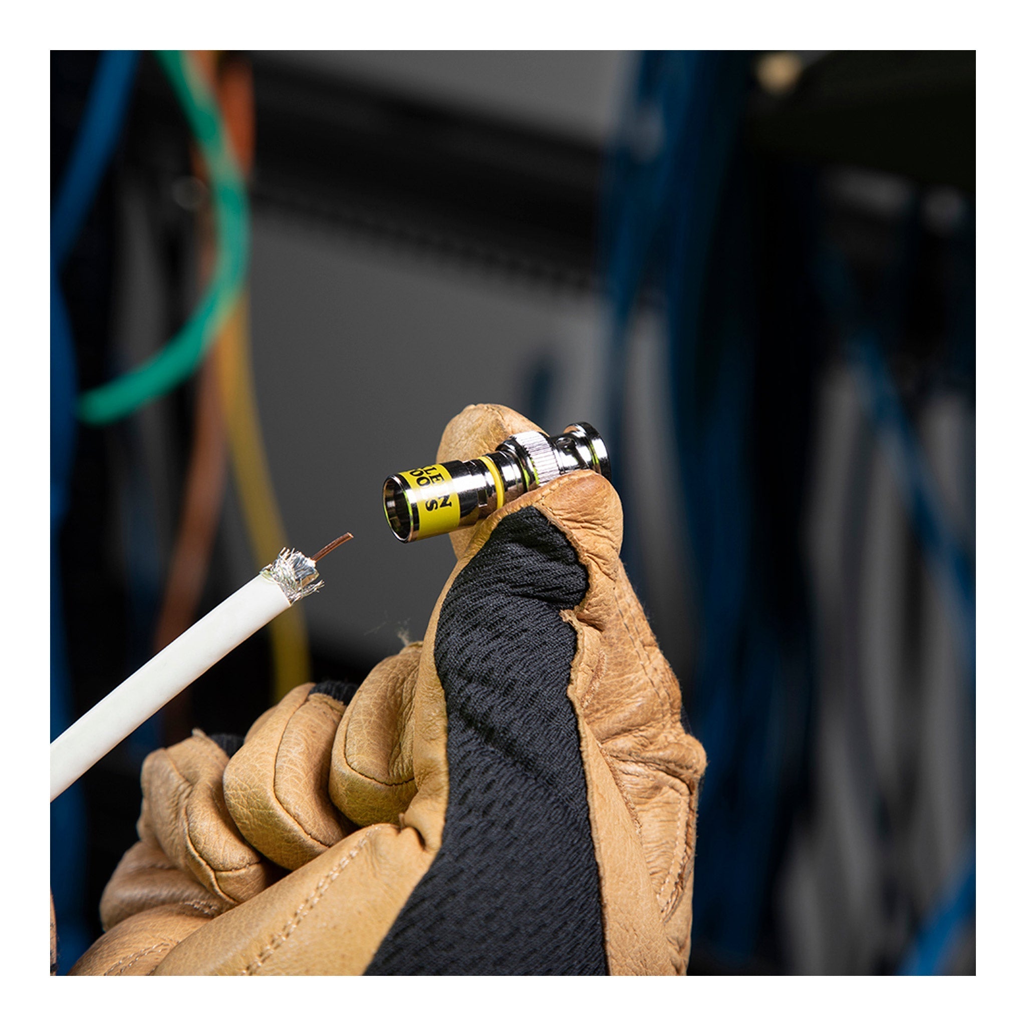 Klein Tools VDV813-607 Universal BNC Compression Connectors RG6-R6Q 10-Pack