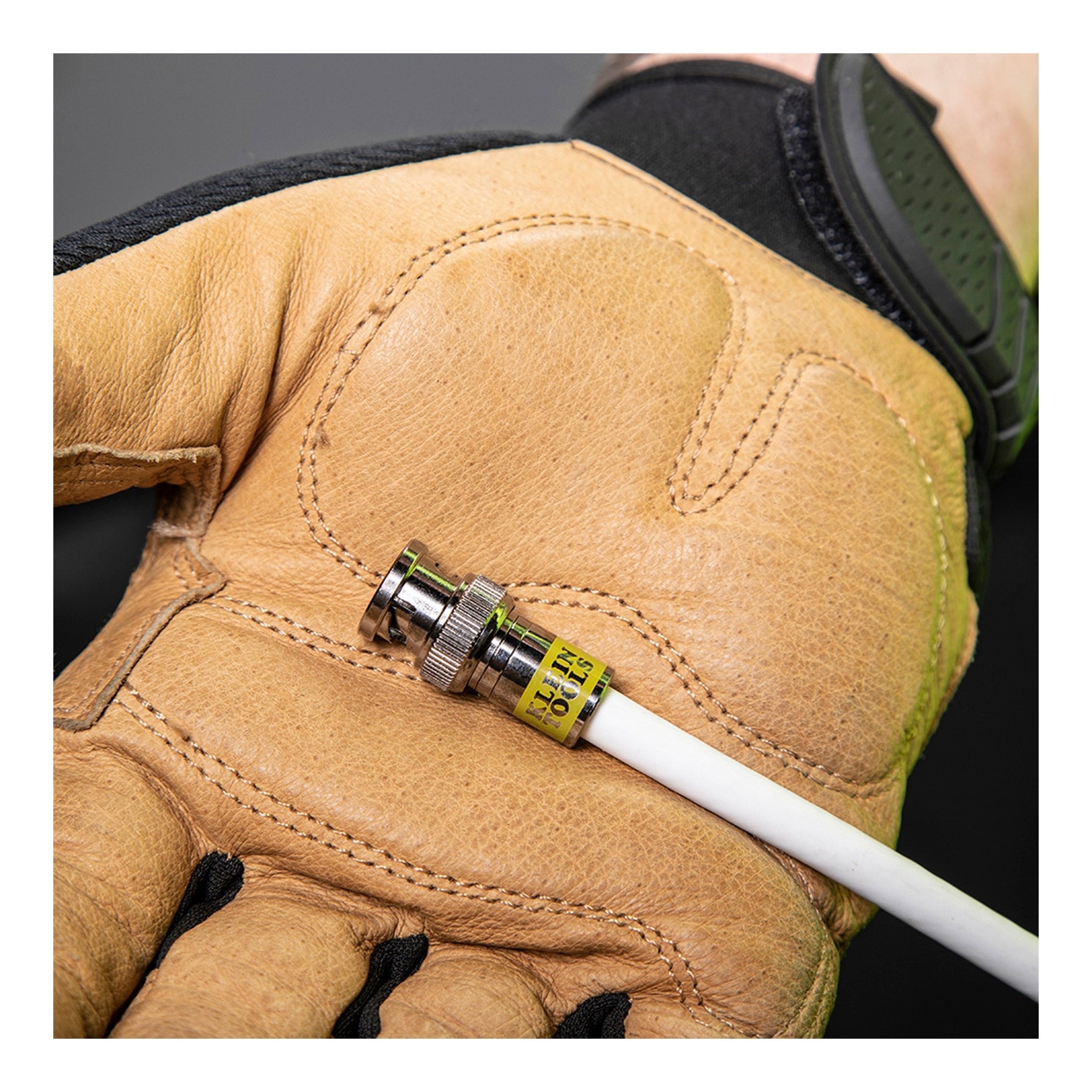 Klein Tools VDV813-607 Universal BNC Compression Connectors RG6-R6Q 10-Pack