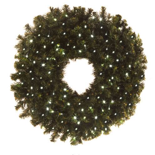 36" Sierra Wreath w/ Concave LED Lights