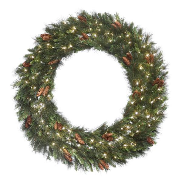 48"Mixed Noble Wreath with LED Lights