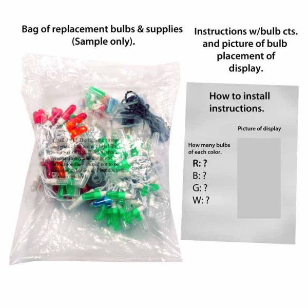 LED Gift Box Red/Green Replacement Strand