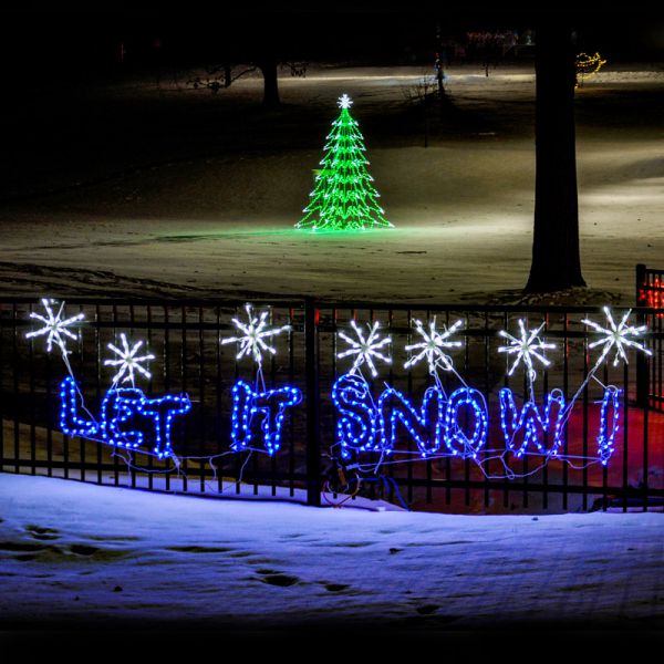 LED Let it Snow Sign