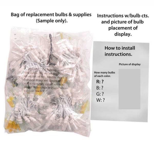 LED Menorah Replacement Strand