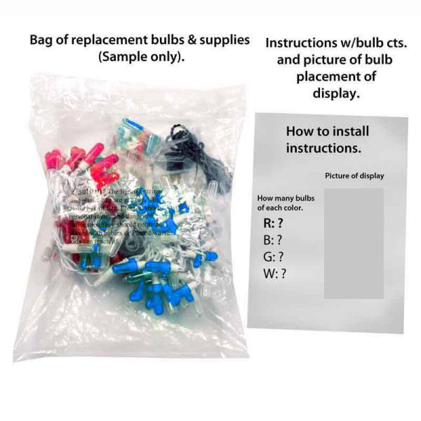 LED Star Linkable (Red/White/Blue) Replacement Strand