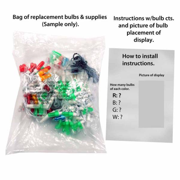 LED Empty Stocking Replacement Strand