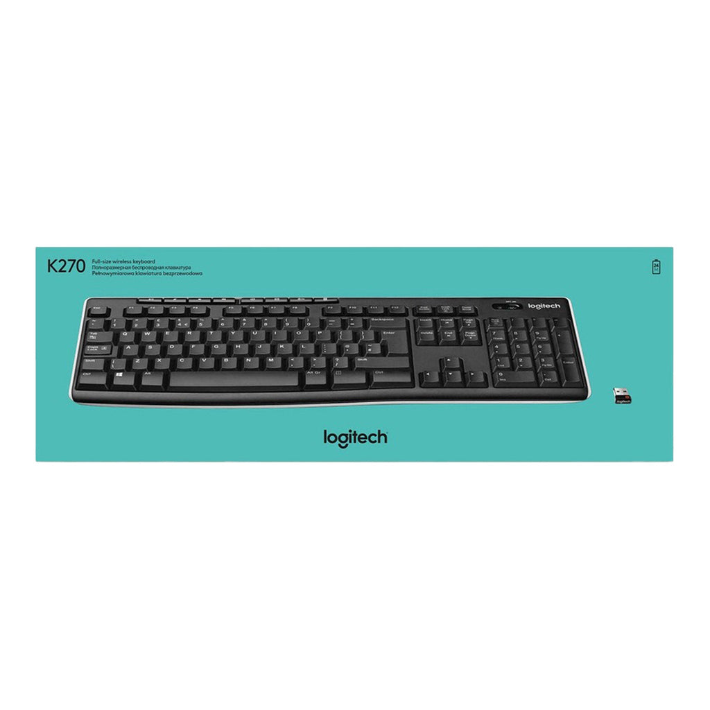Logitech 920-003051 K270 Wireless Keyboard - Black