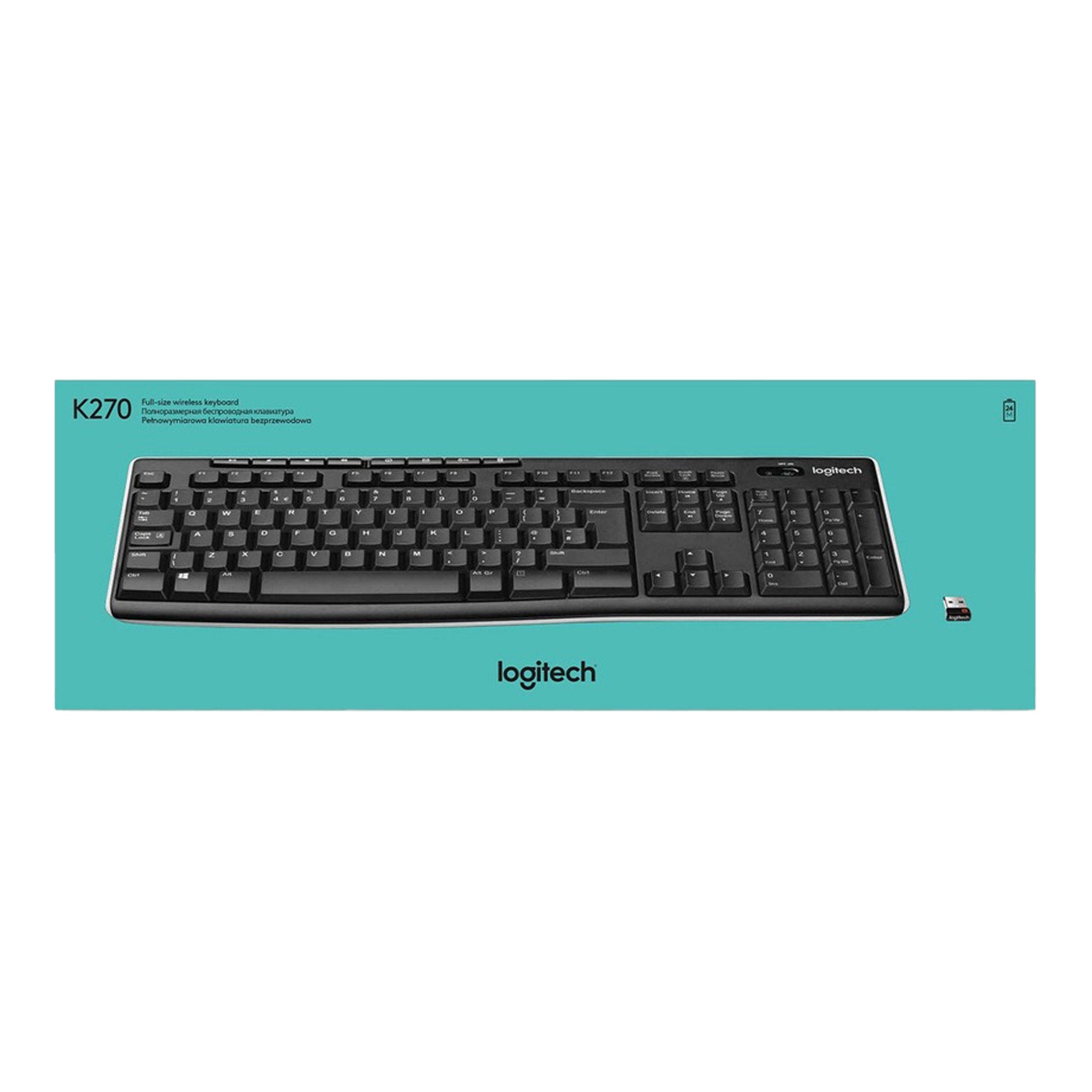 Logitech 920-003051 K270 Wireless Keyboard - Black