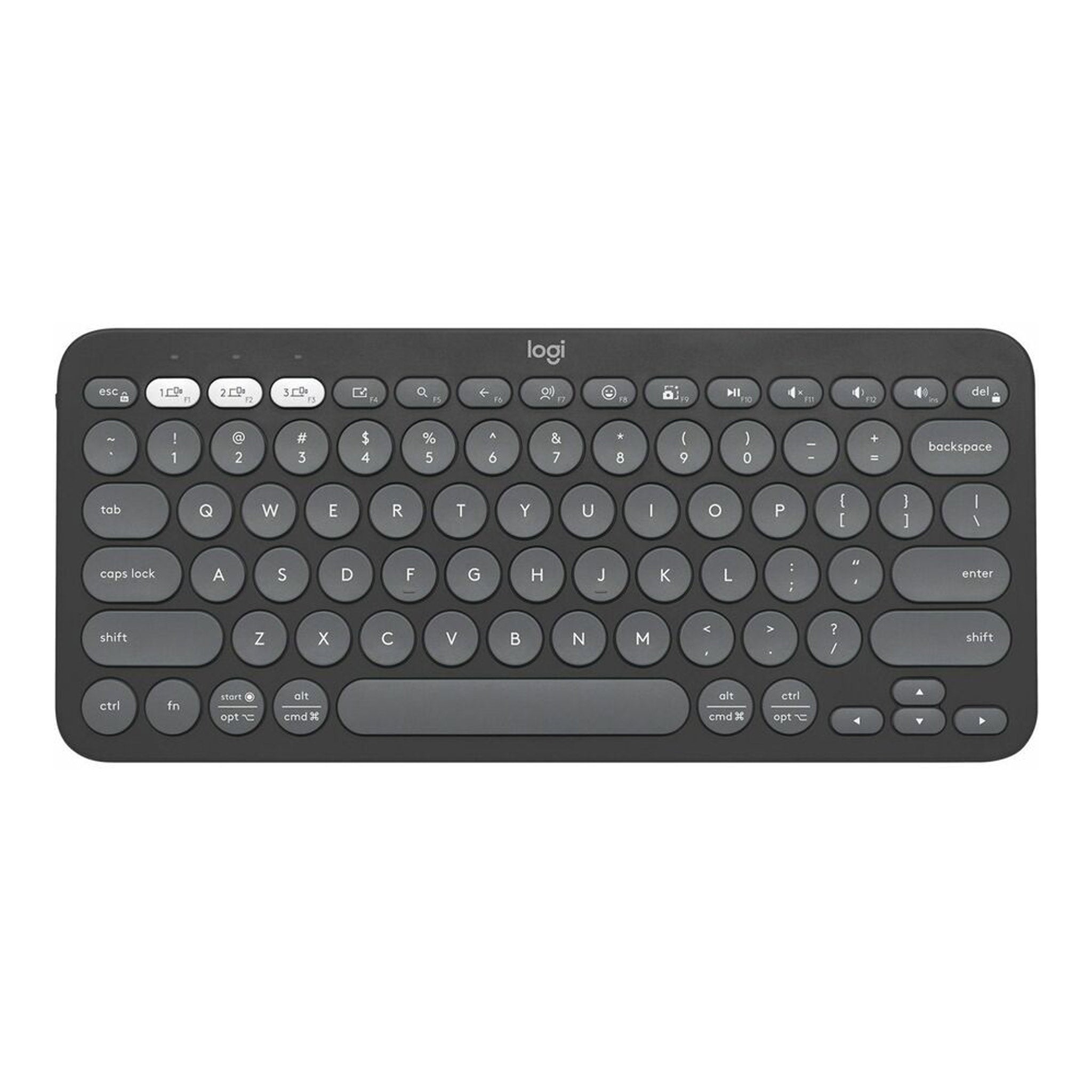 Logitech 920-011775 Pebble Keys 2 K380s Multi-device Bluetooth Wireless Keyboard - Graphite