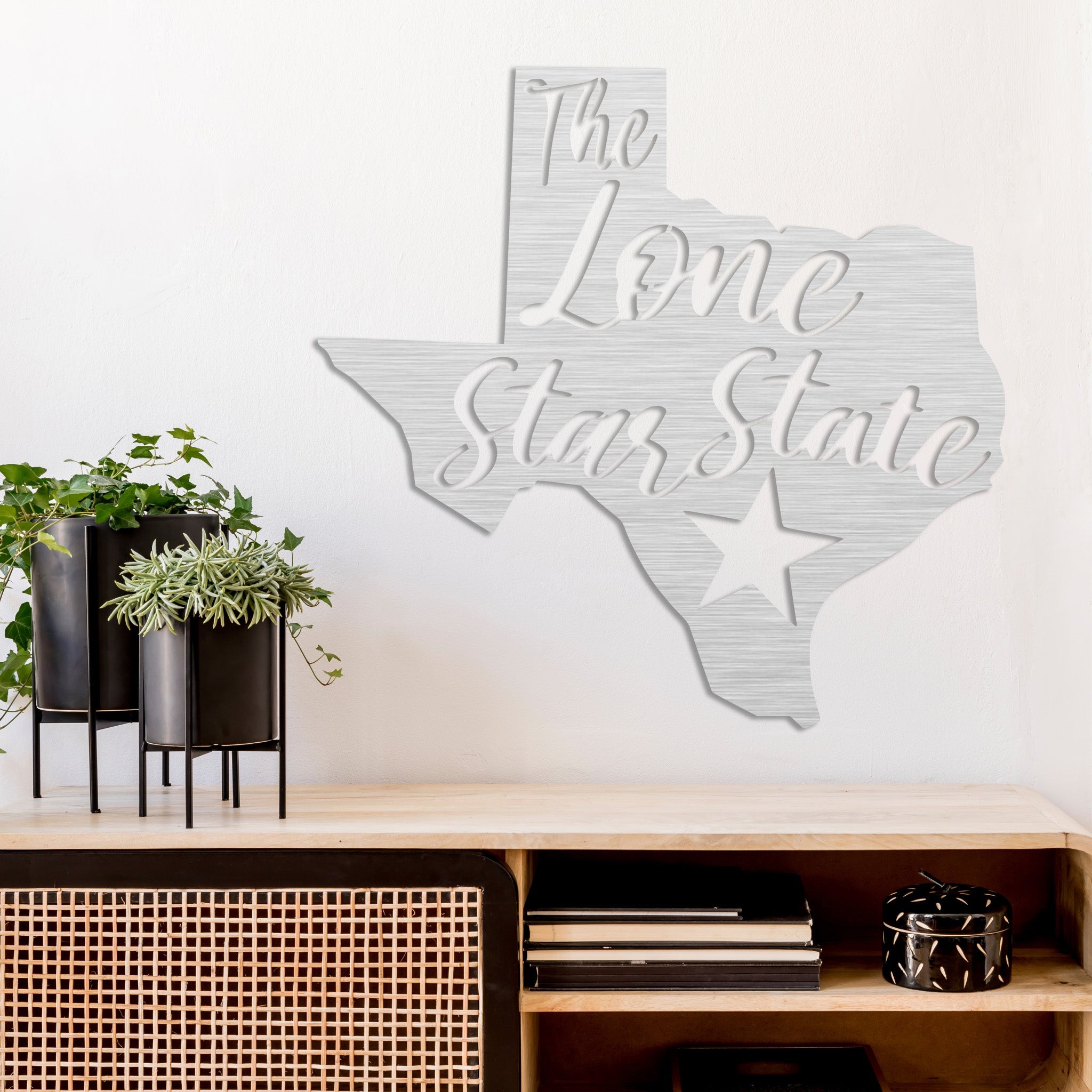 Lone Star State Texas - Metal Wall Art