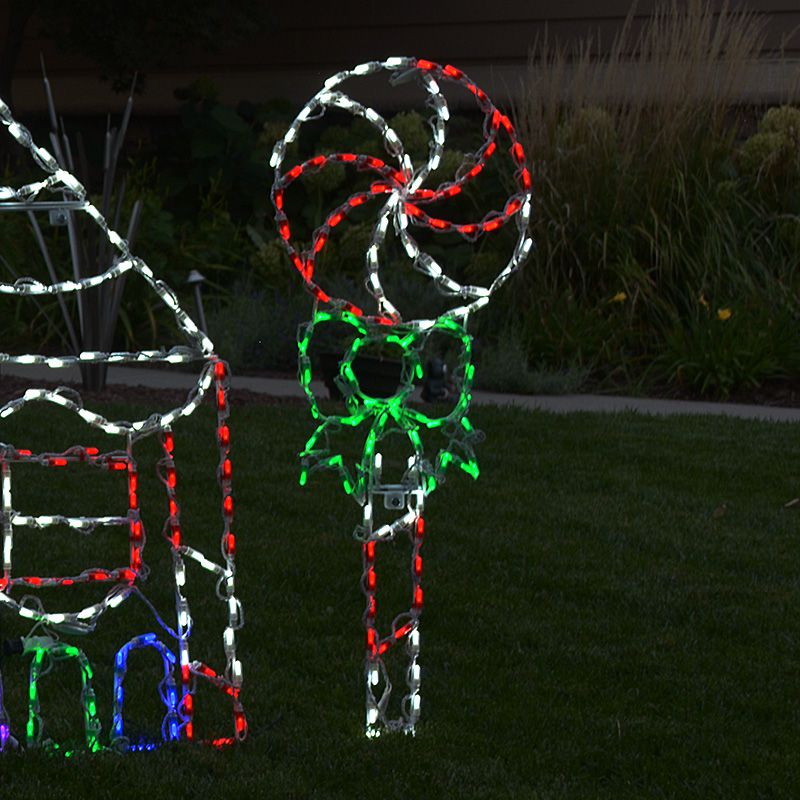 Lollipop Red Green and White