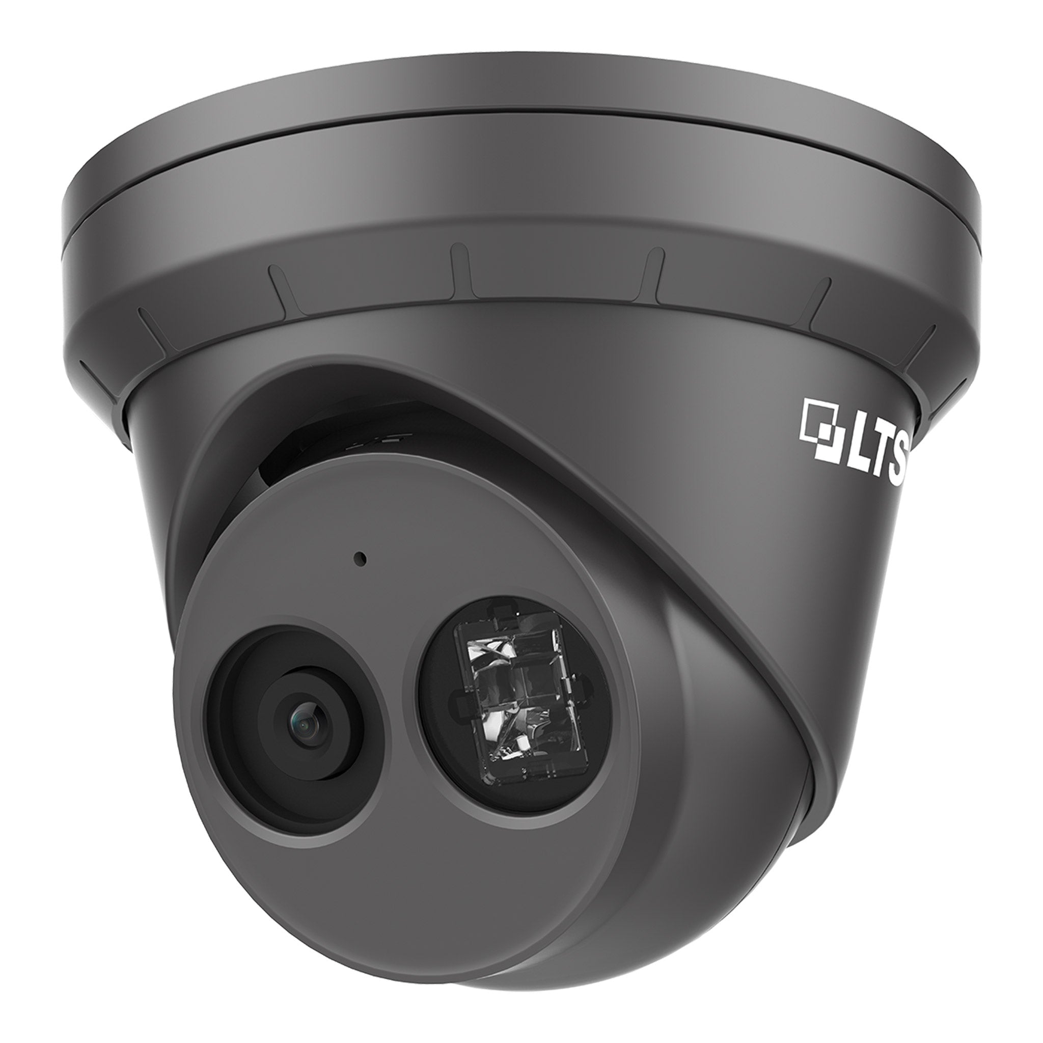LT Security CMIP3342WB-28MDA 4MP 2.8mm True WDR Smart Fixed Turret Network Camera - Charcoal Black