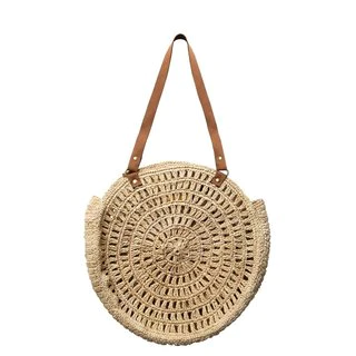 Round Raffia Bag