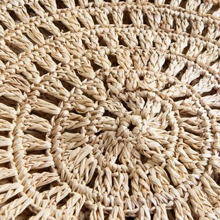 Round Raffia Bag