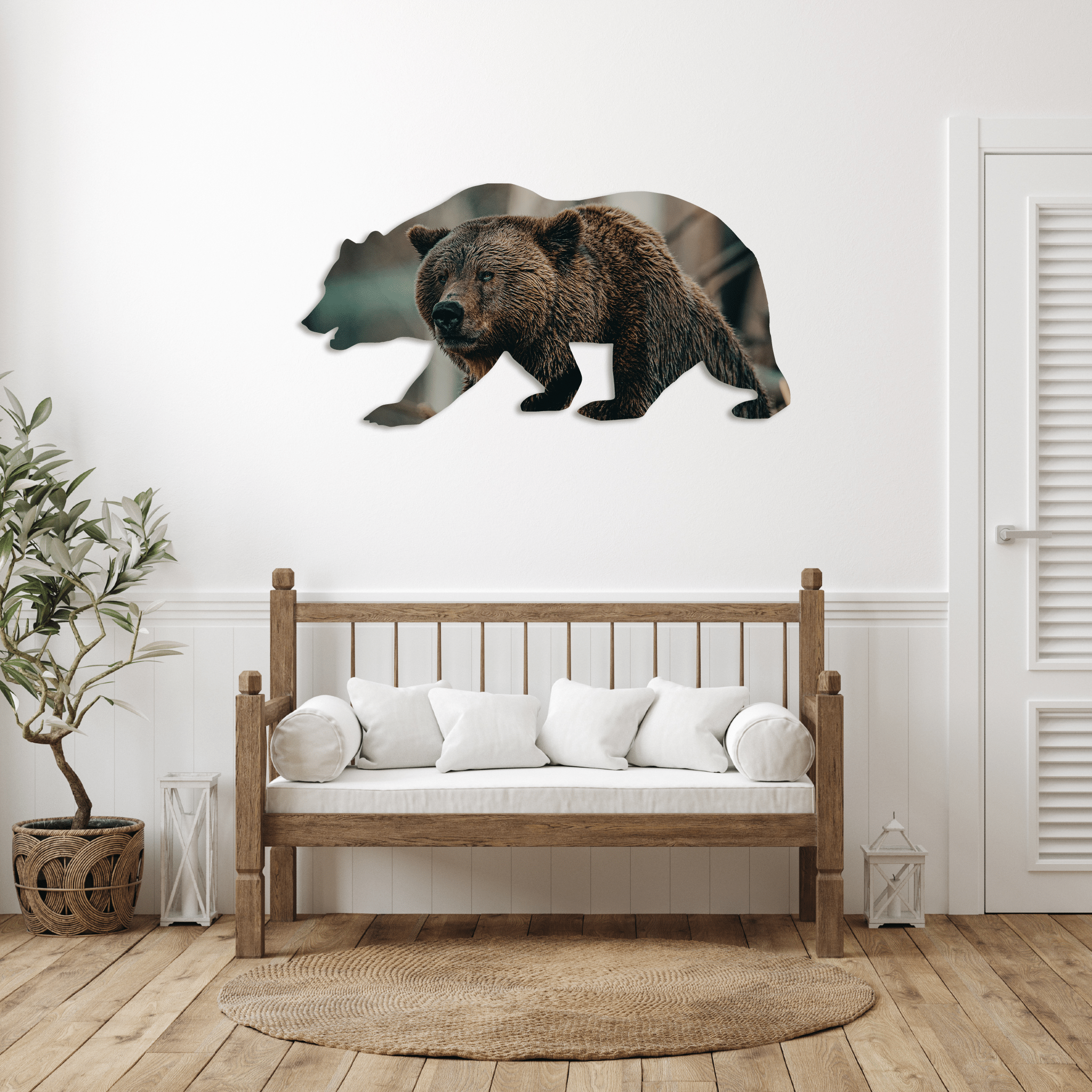 Limited Edition Bear - Metal Wall Art