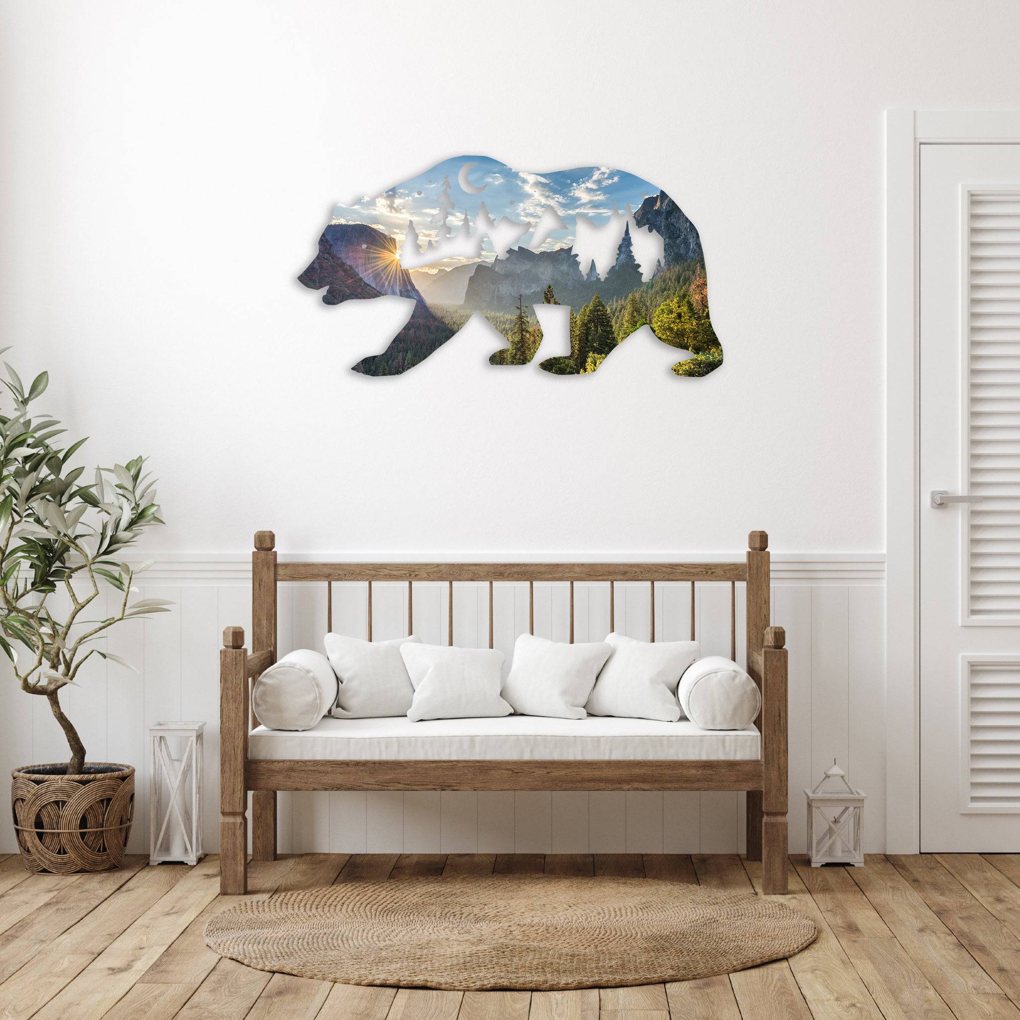 Limited Edition Yosemite Bear - Metal Wall Art