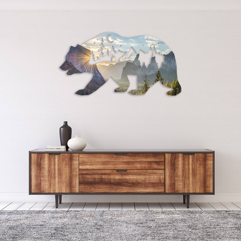 Limited Edition Yosemite Bear - Metal Wall Art