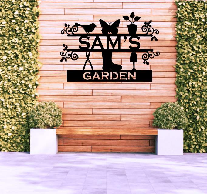 Personalized Garden Metal Stake - Metal Art