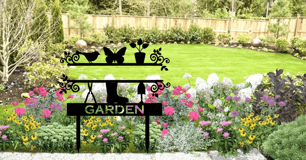 Personalized Garden Metal Stake - Metal Art