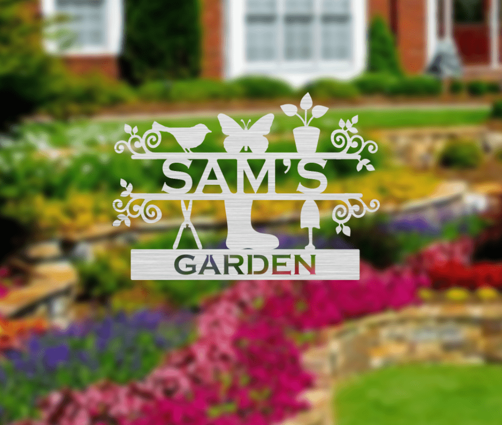 Personalized Garden Metal Stake - Metal Art