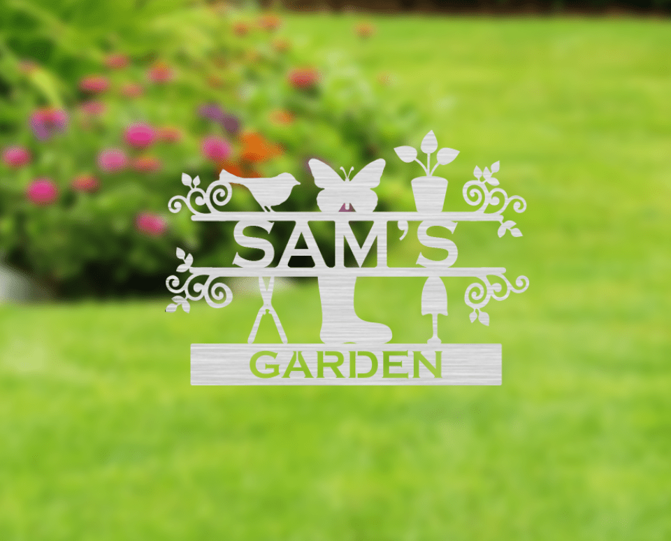 Personalized Garden Metal Stake - Metal Art