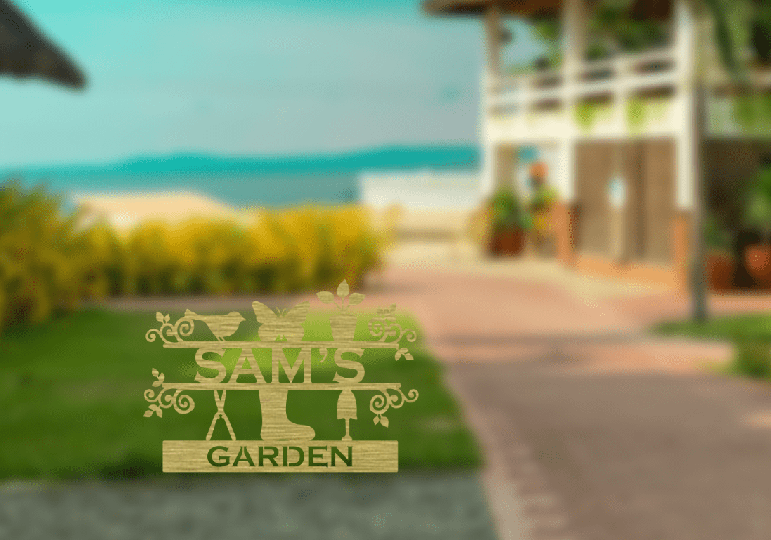 Personalized Garden Metal Stake - Metal Art