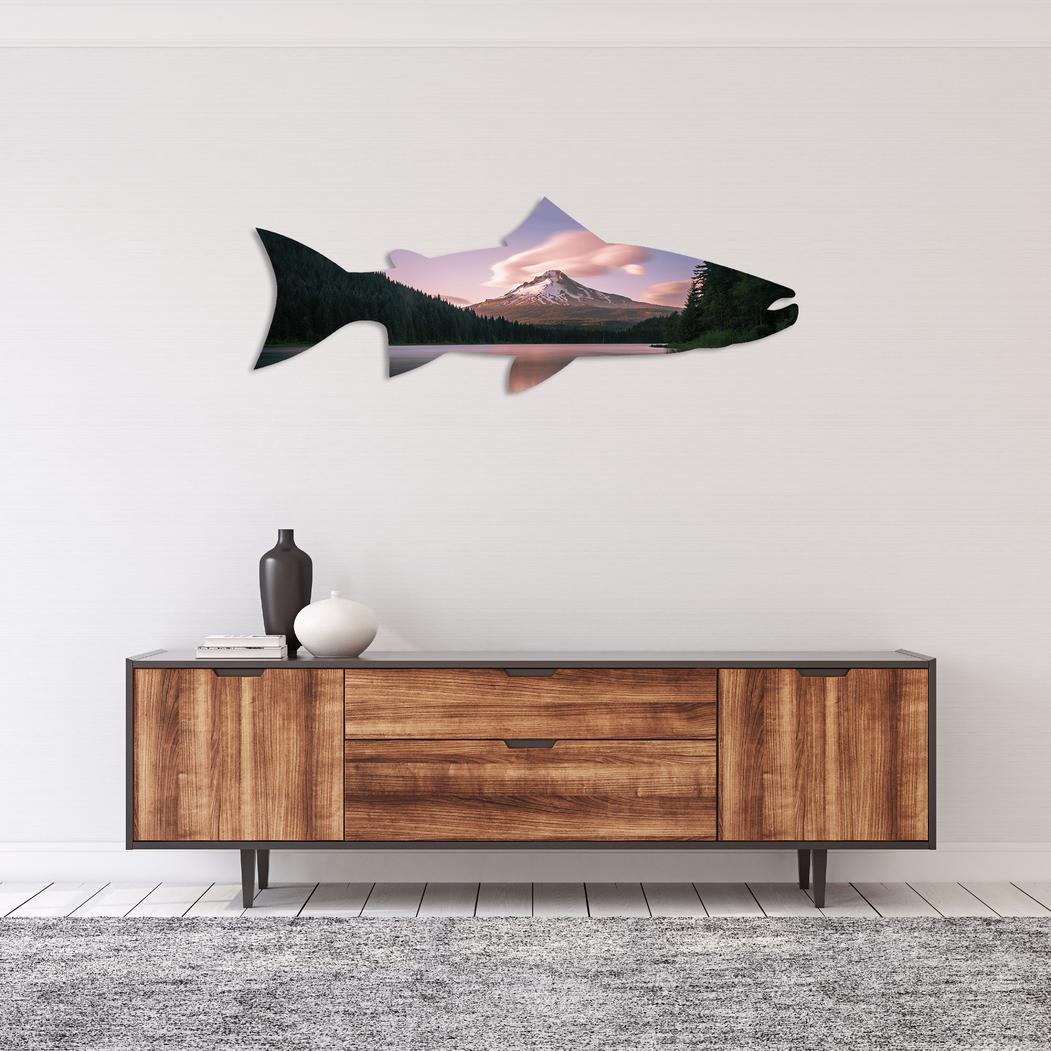 Mount Hood Trout - Metal Wall Art