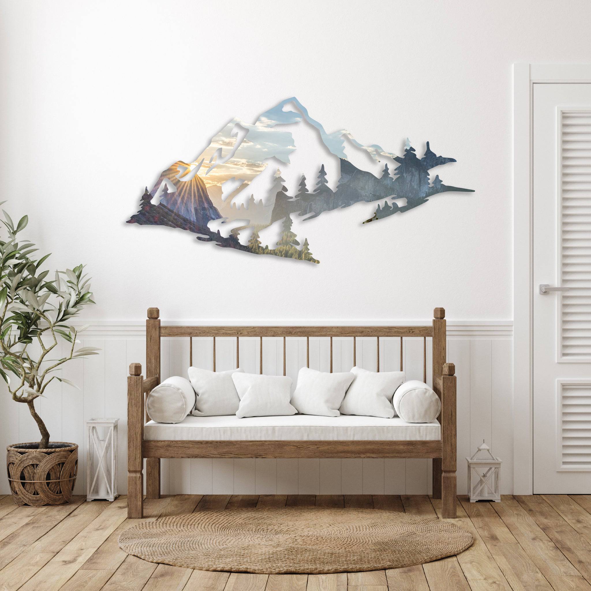 Yosemite Mountain Range View - Metal Wall Art