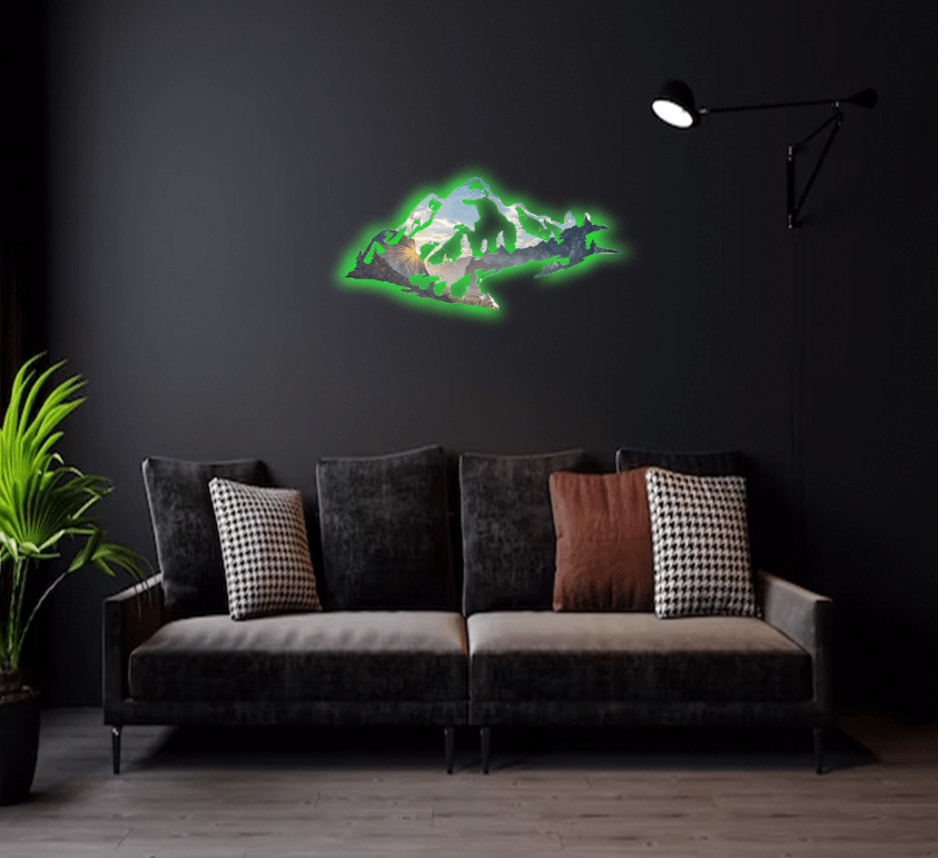 Yosemite Mountain Range View - Metal Wall Art