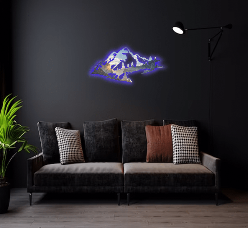 Yosemite Mountain Range View - Metal Wall Art