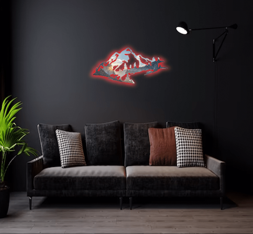 Yosemite Mountain Range View - Metal Wall Art