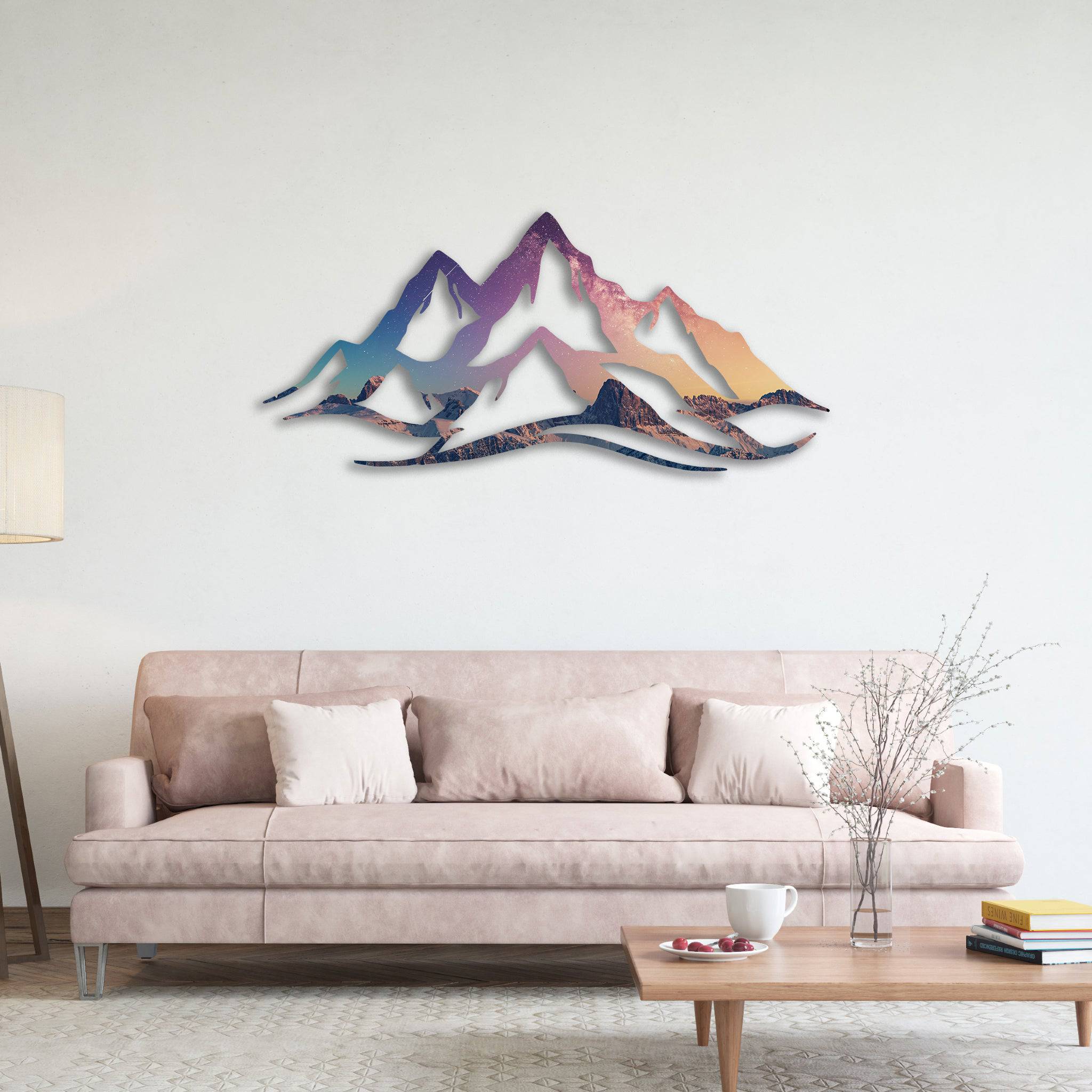 Space Mountain Range - Wall Art