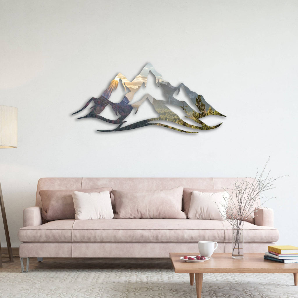 Yosemite Mountain Range - Wall Art