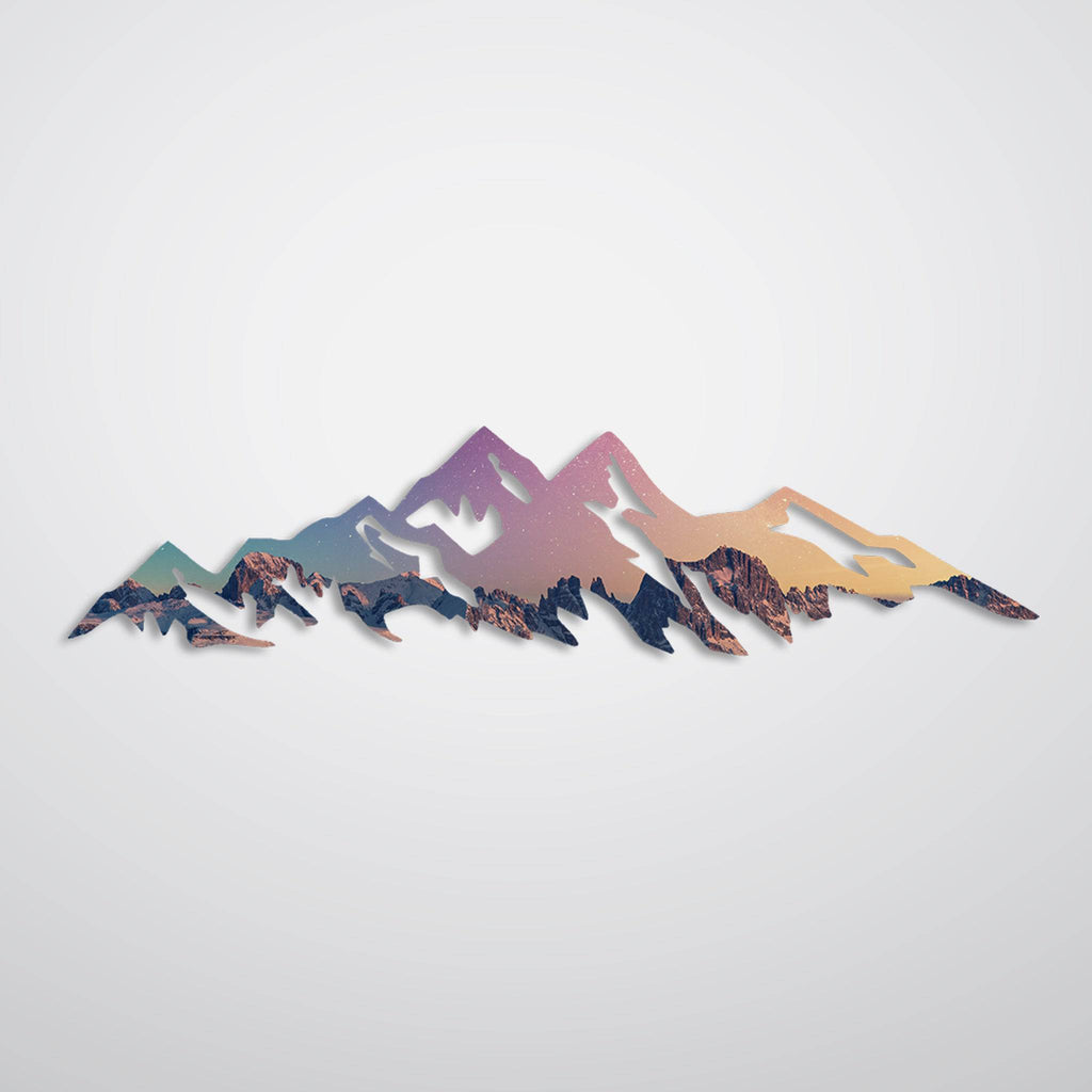 Space Mountains - Metal Wall Art