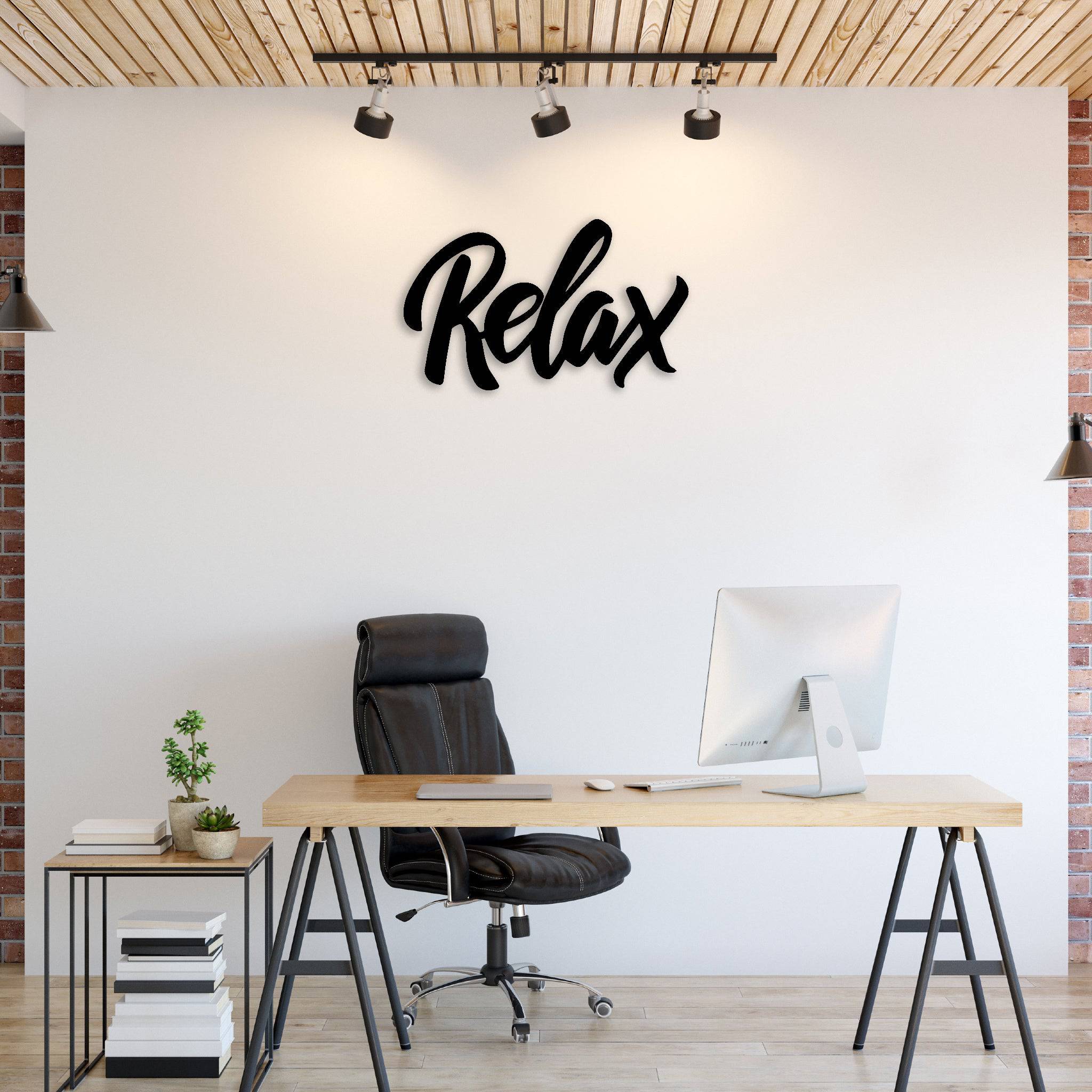 Relax - Metal Wall Art