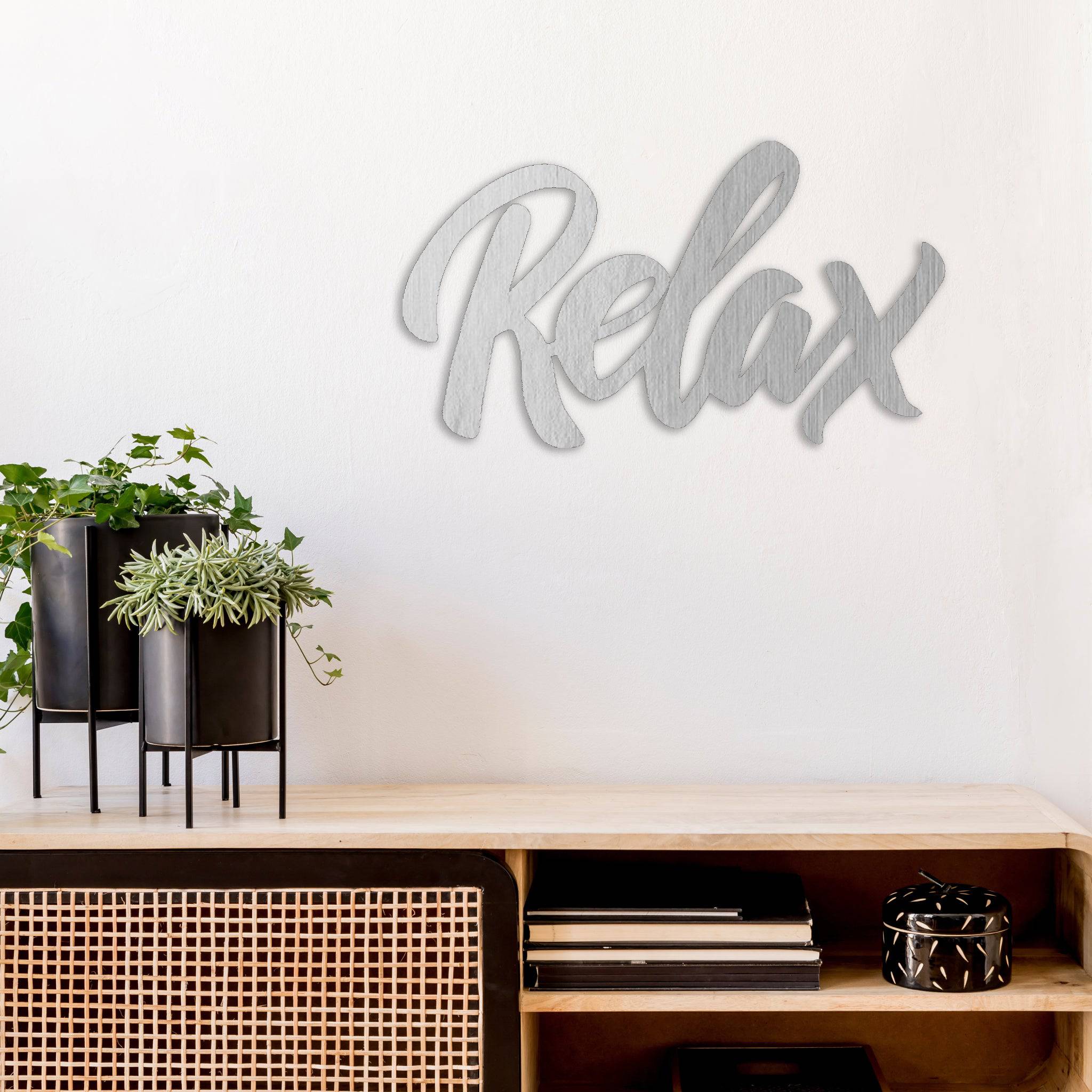 Relax - Metal Wall Art