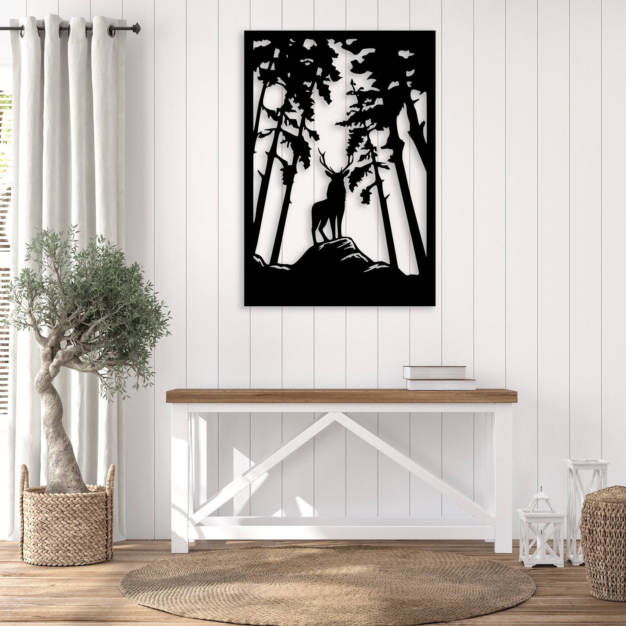 Forest Deer - Metal Wall Art