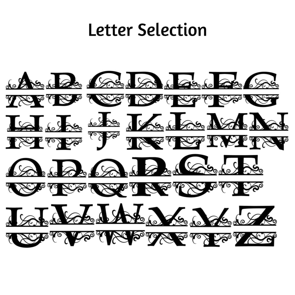 Personalized Monogram - Metal Wall Art